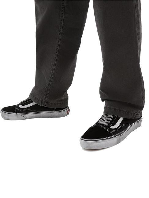 UA OLD SKOOL  Ledersneaker betont schwarz/weiß - Schuhe Unisex