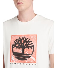 TIMBERLAND SHORT SLEEVE Baumwoll-T-Shirt vintage weiß - Herren-T-Shirts - 3