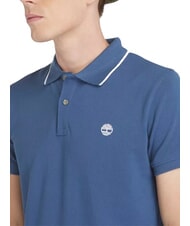 TIMBERLAND JACQUARD YD Poloshirt mit kurzen Ärmeln dunkler Jeansstoff - Herren-Polo-Shirts/Herren-Polo-Shirt/Herrenpoloshirt/Herrenpoloshirts - 3