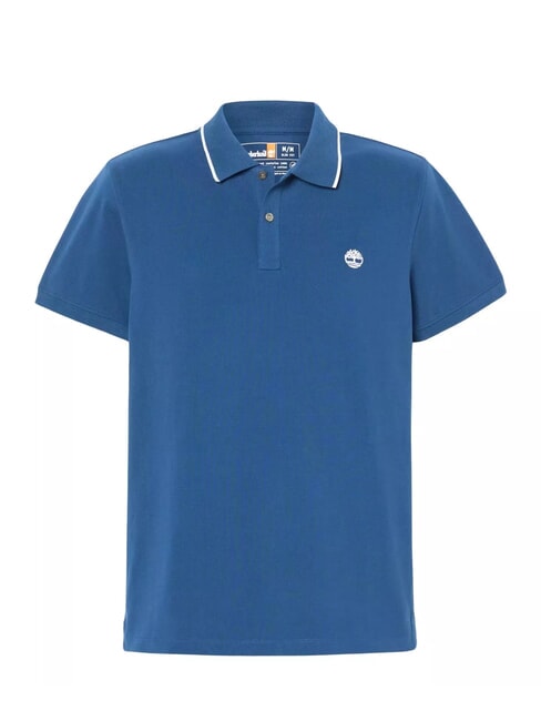 JACQUARD YD Poloshirt mit kurzen Ärmeln dunkler Jeansstoff - Herren-Polo-Shirts/Herren-Polo-Shirt/Herrenpoloshirt/Herrenpoloshirts