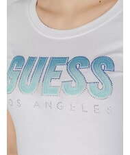 GUESS CN SS GLITTER  Baumwoll-T-Shirt purweiß - T-Shirts und Tops für Damen - 3