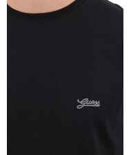 GUESS BASIC PIMA T-Shirt aus Stretch-Baumwolle jetbla - Herren-T-Shirts - 3