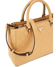 GUESS ECO CARLY  Handtasche, mit Schultergurt BEIGE - Damentaschen - 3