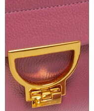 COCCINELLE ARLETTIS SIGNATURE Ledertasche mit Schultergurt Fruchtfleisch rosa - Damentaschen - 3