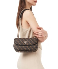 GUESS ECO ERICA Schulter-/Umhängetasche braun - Damentaschen - 5