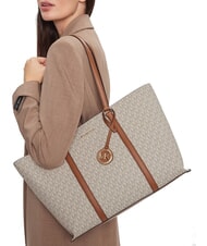 MICHAEL KORS TEMPLE Umhängetasche Vanille/Acrn - Damentaschen - 5