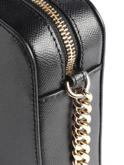 JET SET TRAVEL Mini-Umh&auml;ngetasche aus Leder Schwarz - Damentaschen