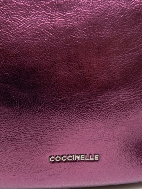 PRISCILLA PEPIT Kleine Tasche aus Perlenleder Fruchtfleisch rosa - Damentaschen