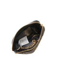 BORBONESE CLASSICA Münzetui mit Schlüsselring OP / NATUR / SCHWARZ - Schlüsselanhänger und Schlüsseletuis - 2