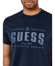 GUESS SS BSC TRADITION  Baumwoll-T-Shirt Smart Blue Multi - Herren-T-Shirts - 3