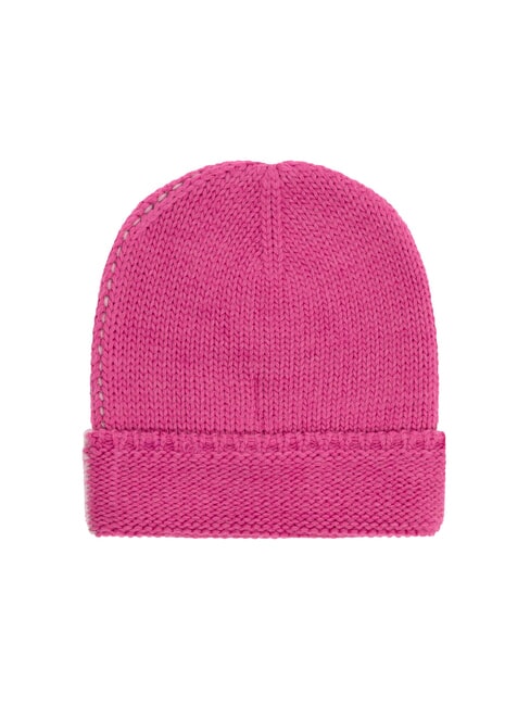 ARTHUR Zweifarbige Mütze mit Umschlag rosige Blüte-Framboi - Mützen/Hüte