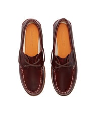 TIMBERLAND CLASSIC BOAT  Bootsschuhe aus Leder Burgunderrotes Vollkorn - Damenschuhe - 5