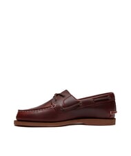 TIMBERLAND CLASSIC BOAT  Bootsschuhe aus Leder Burgunderrotes Vollkorn - Damenschuhe - 3