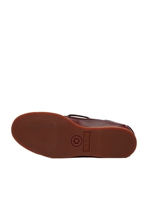 CLASSIC BOAT  Bootsschuhe aus Leder Burgunderrotes Vollkorn - Damenschuhe