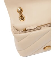 PINKO MINI LOVE BAG Nappatasche Beige-Rauchgrau-Antikgold - Damentaschen - 4