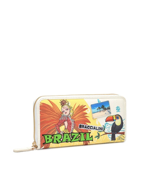 CARTOLINE Brazil Geldbörse mit Rundum-Reißverschluss multi - Brieftaschen Damen