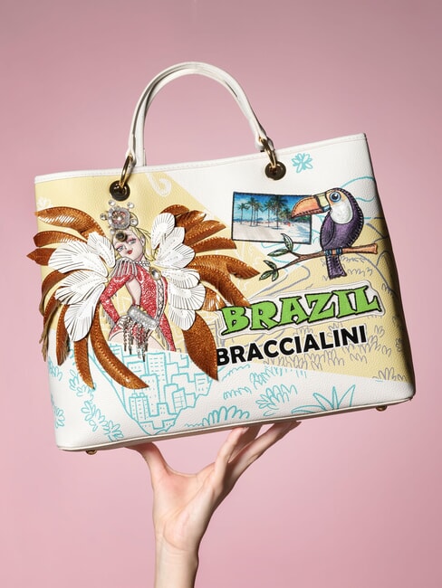 CARTOLINE Brazil Handtasche, mit Schultergurt multi - Damentaschen