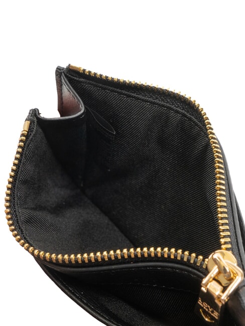 METALLIC LOGO Flaches Kartenetui mit Münzfach Schwarz - Brieftaschen Damen