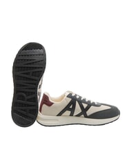 ARMANI EXCHANGE A|X LOGO Turnschuhe cremewei&szlig; + dunkelgrau - Herrenschuhe - 6