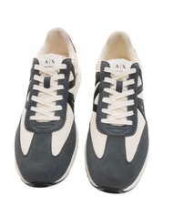 ARMANI EXCHANGE A|X LOGO Turnschuhe cremeweiß + dunkelgrau - Herrenschuhe - 5