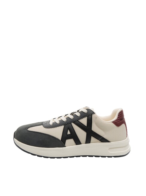 A|X LOGO Turnschuhe cremewei&szlig; + dunkelgrau - Herrenschuhe