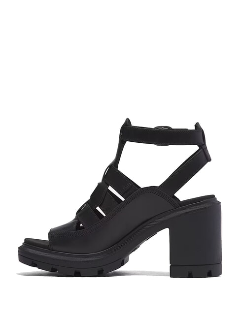 ALLINGTON Hohe Fischer-Sandale schwarzes Vollkorn - Damenschuhe