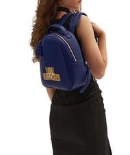 LOVE MOSCHINO GOLD LOGO Rucksack Blau - Damentaschen - 4