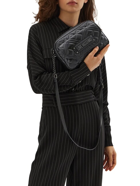 QUILTED  Mini-Kameratasche über der Schulter Schwarz - Damentaschen