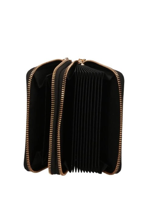 GOLDEN HEART Mittelgroße Brieftasche mit Rundum-Reißverschluss Schwarz - Brieftaschen Damen