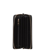 LOVE MOSCHINO GOLD LETTERING Geldbörse mit Rundum-Reißverschluss Schwarz - Brieftaschen Damen - 2