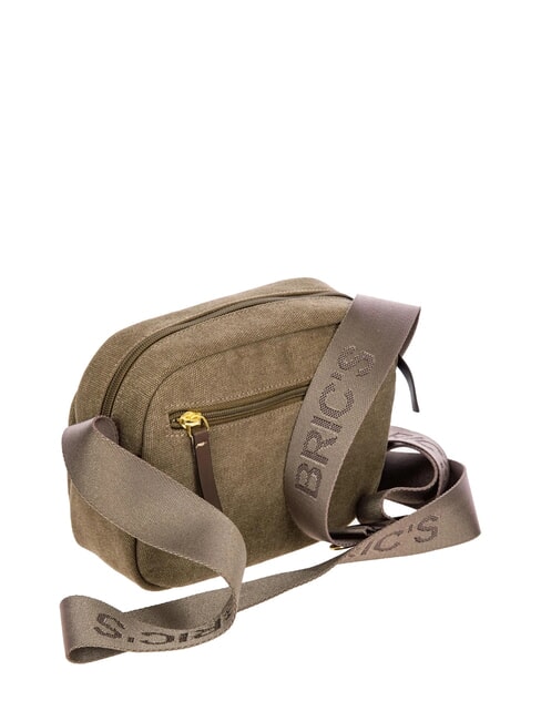 SORRENTO ERICA Kleine Umhängetasche aus Canvas Kakao - Damentaschen