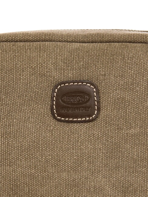 SORRENTO ERICA Kleine Umhängetasche aus Canvas Kakao - Damentaschen