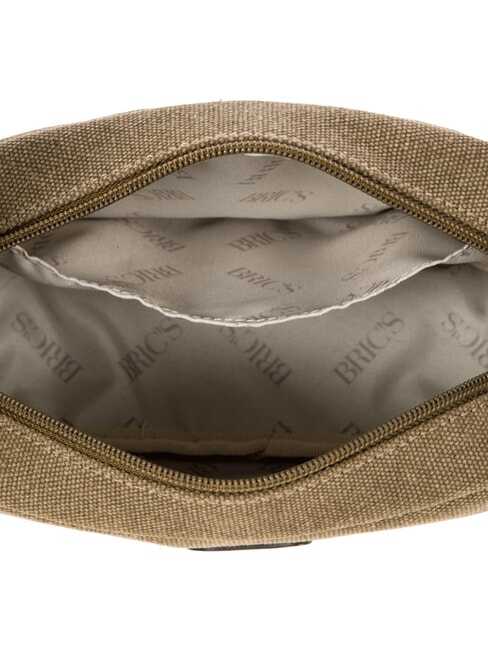 SORRENTO ERICA Kleine Umhängetasche aus Canvas Kakao - Damentaschen