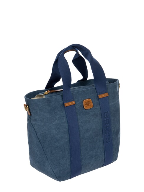 SORRENTO LUDOVICA Canvas Handtasche Einkaufstasche Blau - Damentaschen