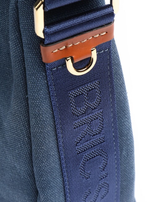 SORRENTO LUNA Halbmondförmige Canvastasche Blau - Damentaschen