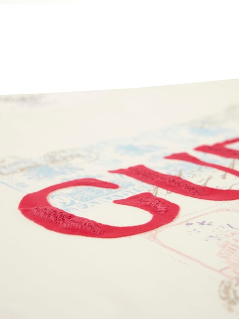 WORLD STAMPS T-Shirt aus Baumwolle perlweiß multi - Herren-T-Shirts