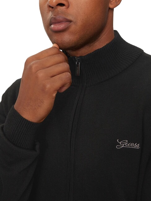 DARREL Rollkragen-Cardigan mit durchgehendem Reißverschluss jetbla - Herrenpullover