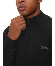 GUESS DARREL Rollkragen-Cardigan mit durchgehendem Reißverschluss jetbla - Herrenpullover - 3