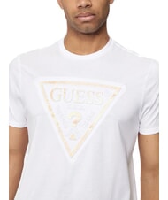 GUESS PATCHWORK T-Shirt mit Print purwei&szlig; - Herren-T-Shirts - 3
