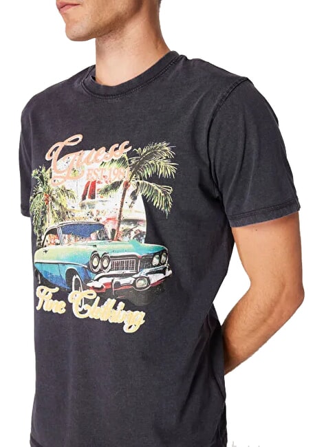 SUMMER T-Shirt mit Maxi-Print smartblue - Herren-T-Shirts