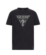 GUESS TRIANGLE Baumwoll-T-Shirt mit Aufdruck jetbla - Herren-T-Shirts - 4