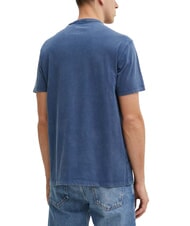 GUESS TRIANGLE Baumwoll-T-Shirt mit Aufdruck Wimpel blau - Herren-T-Shirts - 2