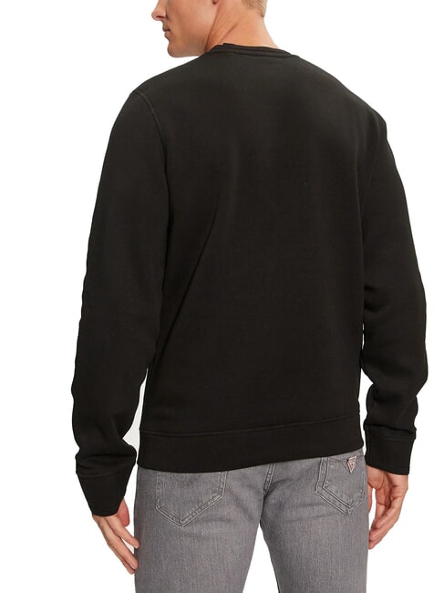 BOX Sweatshirt mit Logo-Stickerei in Metallic-Optik jetbla - Sweatshirts Herren