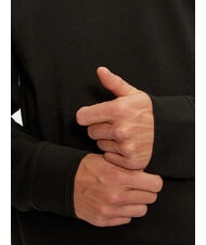 GUESS BOX Sweatshirt mit Logo-Stickerei in Metallic-Optik jetbla - Sweatshirts Herren - 4