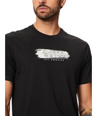 GUESS METALLIC LOGO T-Shirt mit geprägtem Aufdruck jetbla - Herren-T-Shirts - 3