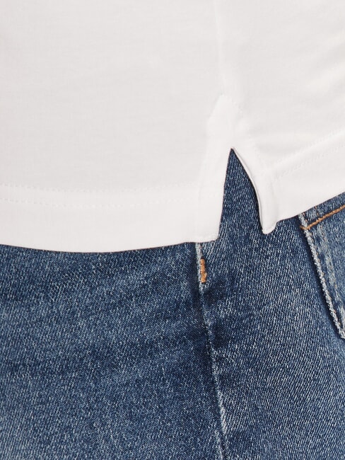 NOLAN Polo kurzarm gestreifter Kragen purweiß - Herren-Polo-Shirts/Herren-Polo-Shirt/Herrenpoloshirt/Herrenpoloshirts