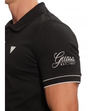GUESS LYE Kurzärmliges Poloshirt mit Logo jetbla - Herren-Polo-Shirts/Herren-Polo-Shirt/Herrenpoloshirt/Herrenpoloshirts - 3