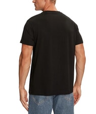 GUESS TRIANGLE T-Shirt mit gesticktem Logo-Patch jetbla - Herren-T-Shirts - 2