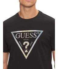 GUESS TRIANGLE T-Shirt mit Maxi-Print jetbla - Herren-T-Shirts - 3