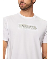GUESS METALLIC LOGO T-Shirt mit geprägtem Aufdruck purweiß - Herren-T-Shirts - 3
